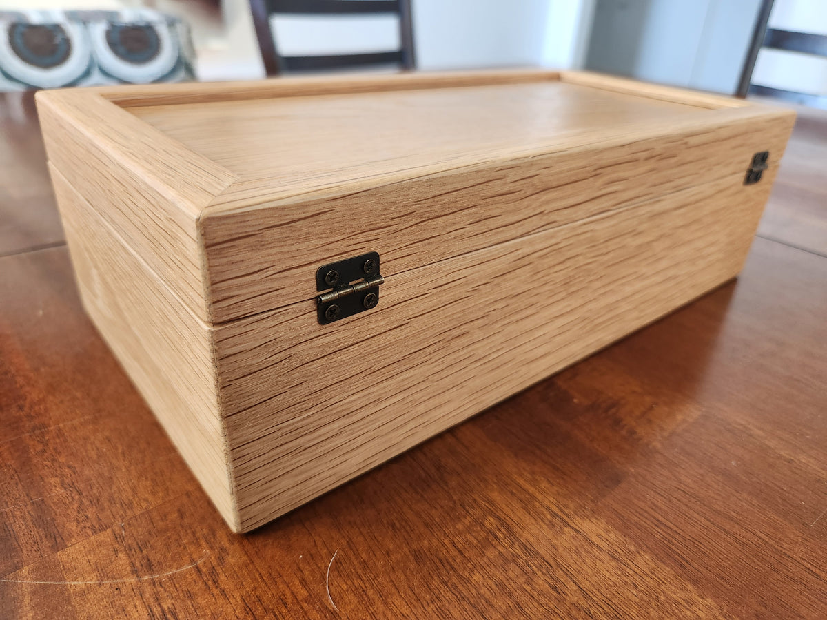 Keepsake and Jewelry Box - Solid White Oak - Hand Made