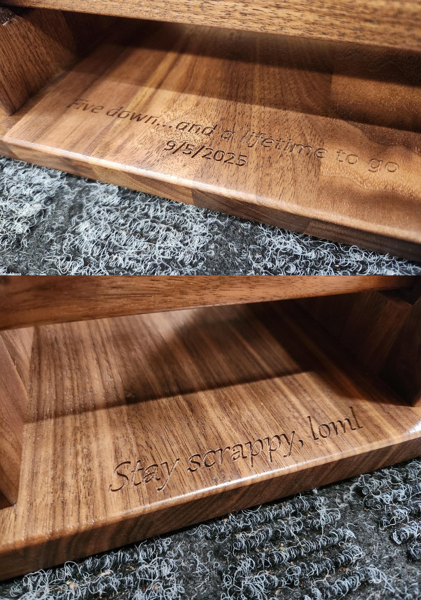 Walnut Cutting Board Set with Stand