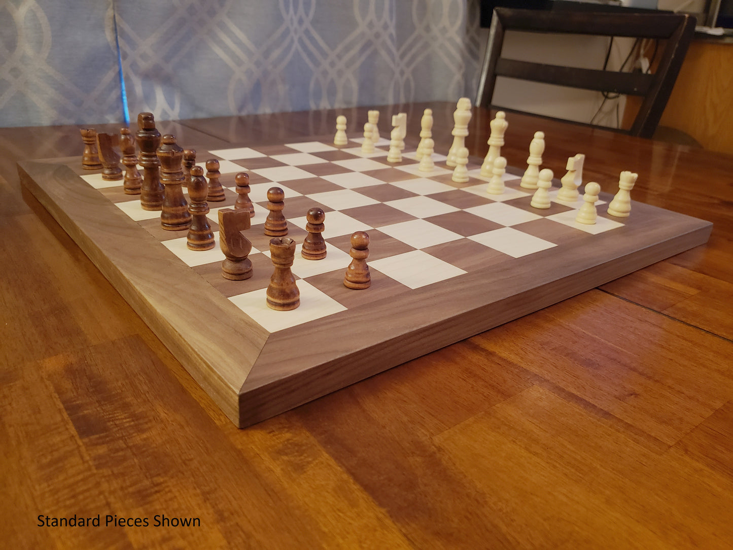 Wood Chess Set - Walnut and Maple - Large