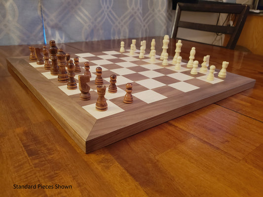 Wood Chess Set - Walnut and Maple - Large