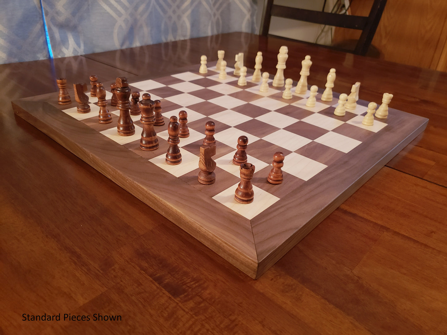 Wood Chess Set - Walnut and Maple - Large