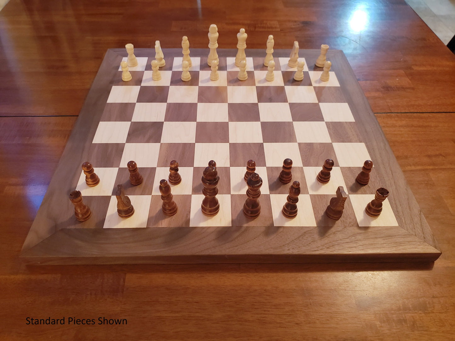 Wood Chess Set - Walnut and Maple - Large