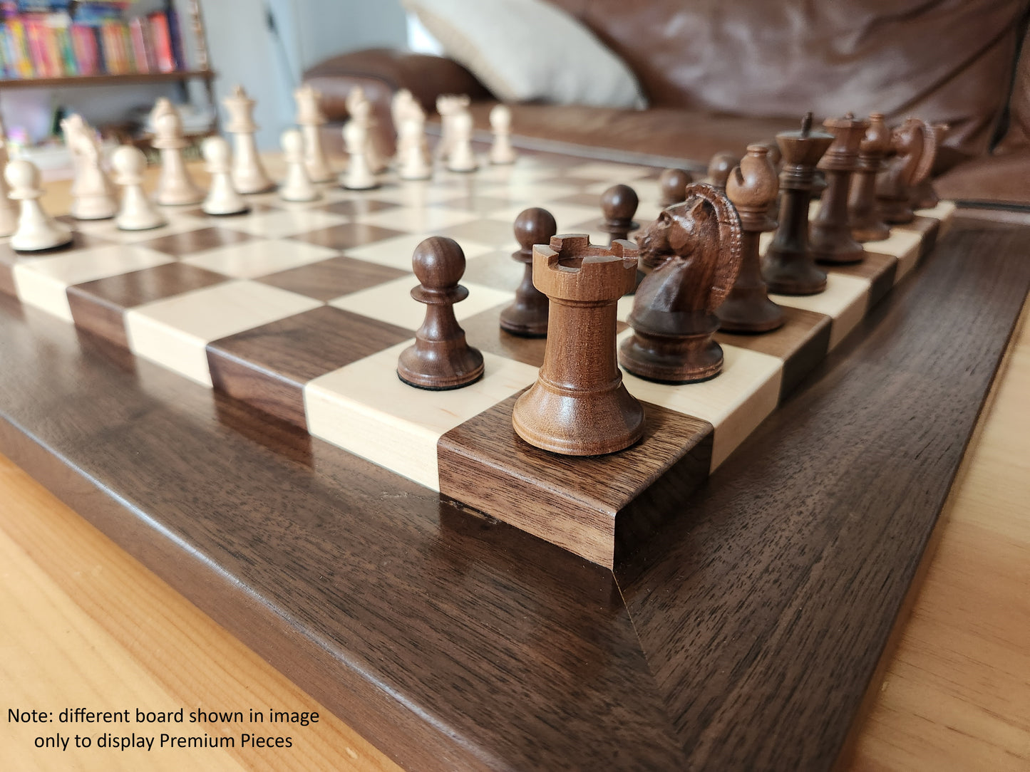 Wood Chess Set - Walnut and Maple - Large