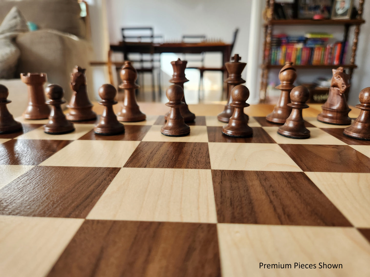 Wood Chess Set - Walnut and Maple - Large