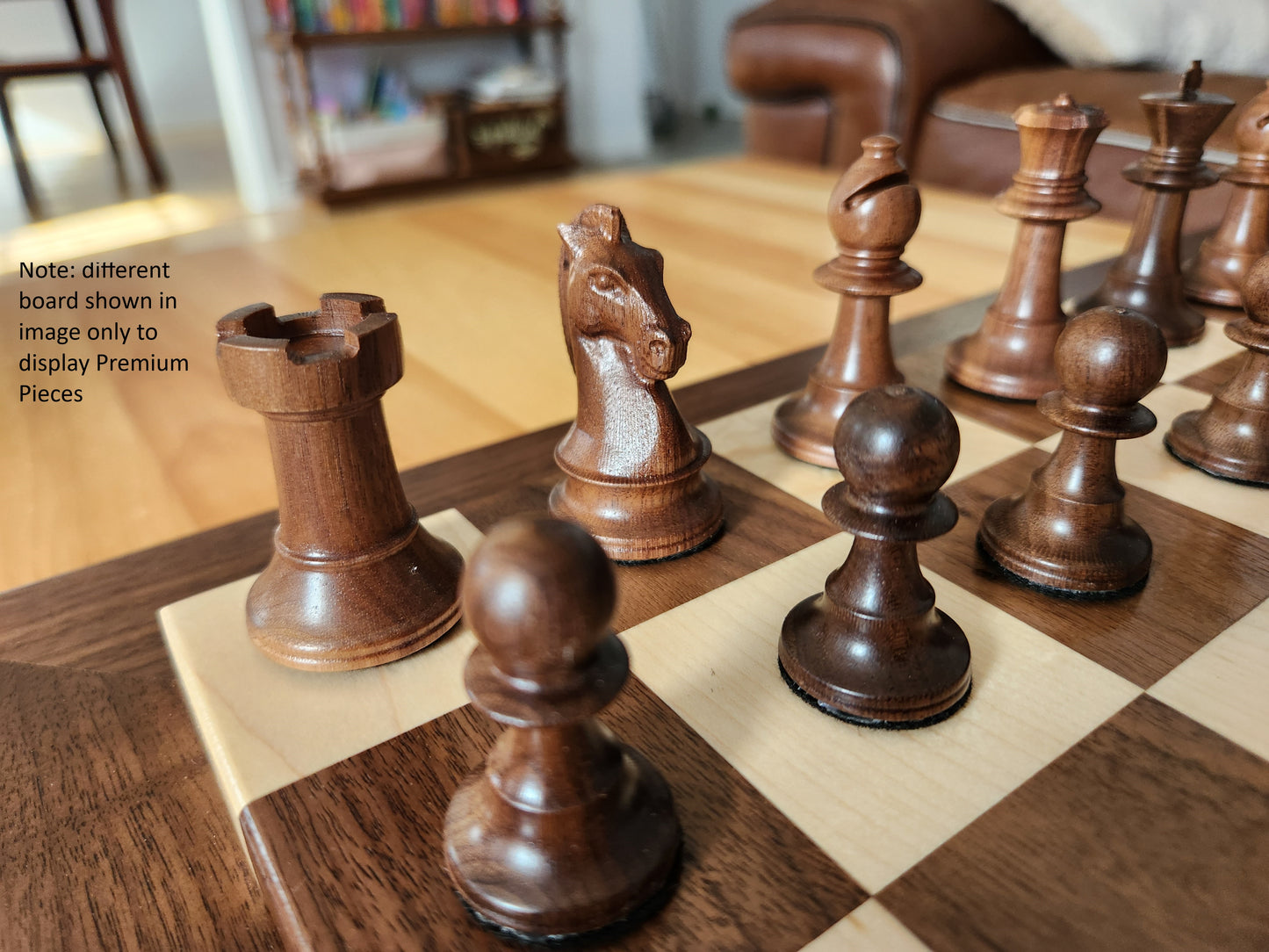 Wood Chess Set - Walnut and Maple - Large