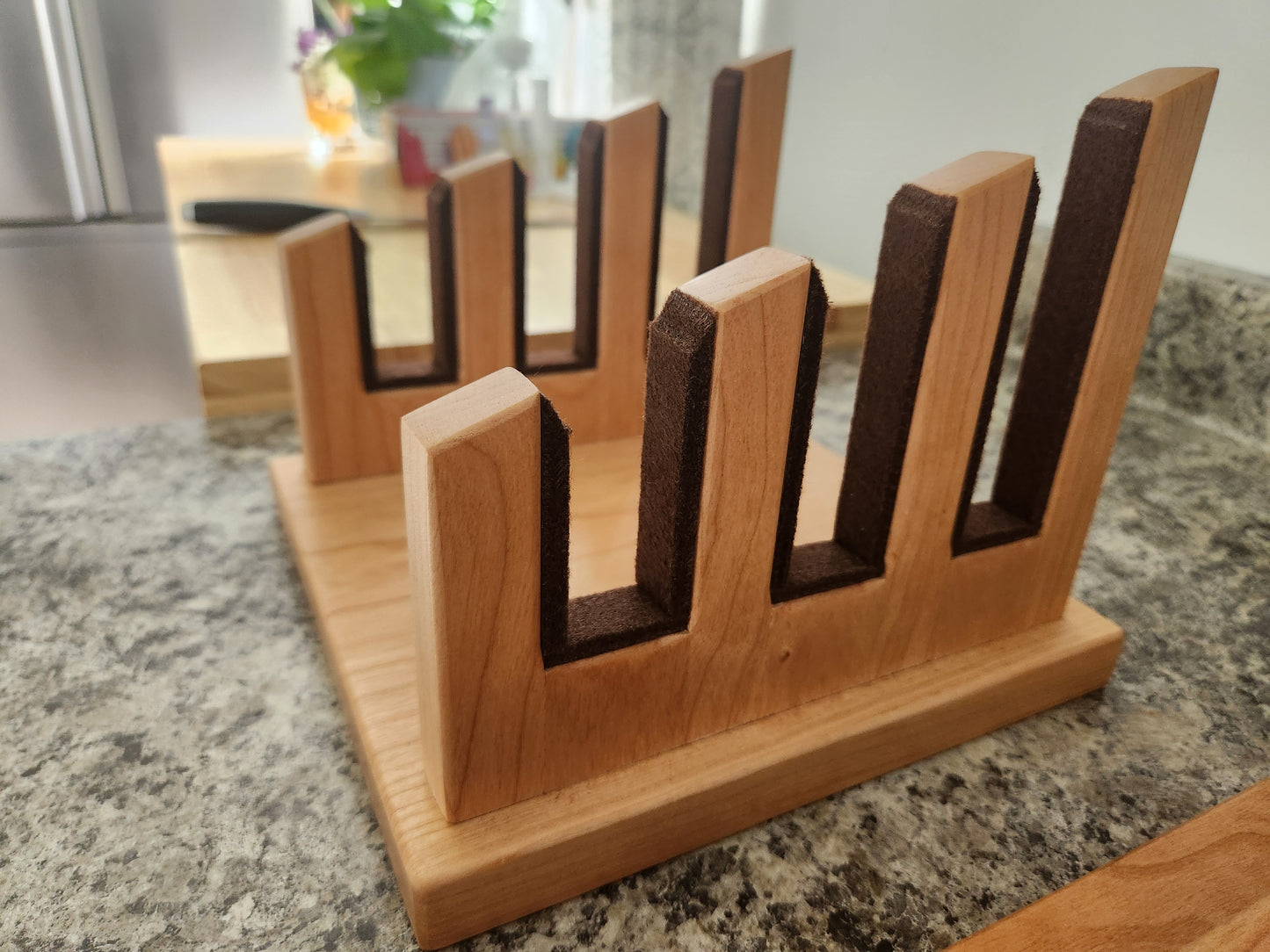 Cutting Board Stand - Cherry Wood - Hand Made