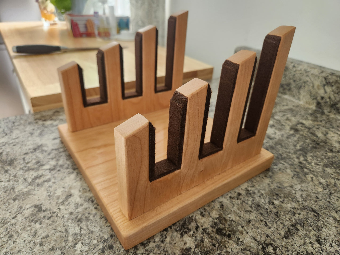 Cutting Board Stand - Cherry Wood - Hand Made