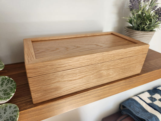 Keepsake and Jewelry Box - Solid White Oak - Hand Made