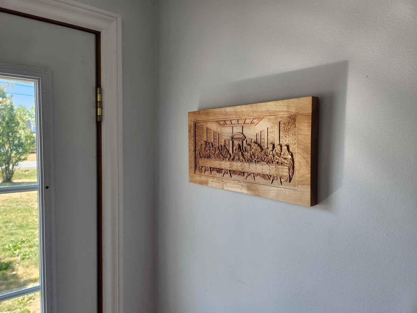 The Last Supper - Da Vinci - Carved Wood Wall Hanging - Solid Birch