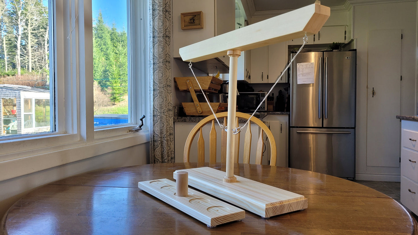 Hook and Ring Toss Game - Solid Wood - Hand Made