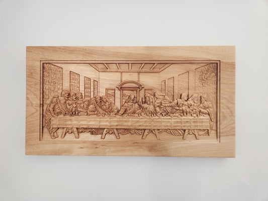 The Last Supper - Da Vinci - Carved Wood Wall Hanging - Solid Birch