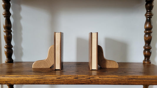 Hardwood Bookends - Walnut and Maple - Hand Made